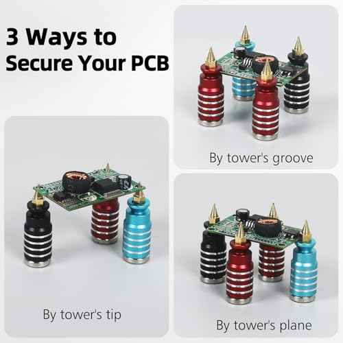 Helping Hands Soldering 6PCS Magnetic PCB Holder Circuit Board Holder, Helping Hands Magnetic Base Magnetic Pillar Stands Solder Holder for Soldering Electronic Repair Jewelry Crafts Hobby Workshop