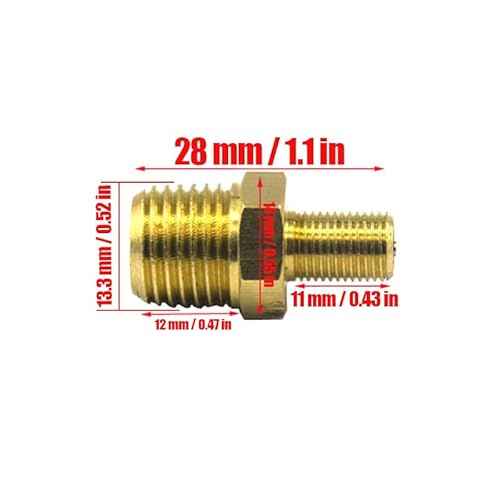 5pcs Tank Valve, Schrader Valve Standard Valve Core with 1/4''NPT Male Threads for Air Compressor Tanks