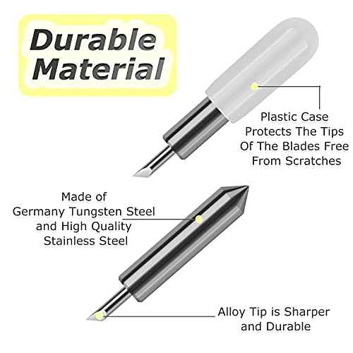 THANMAO 10PCS Replacement Cutting Blades Compatible with Joy/Joy Xtra, Cut Vinyl Fabric Carbide Standard Blade Compatible with Joy Machine