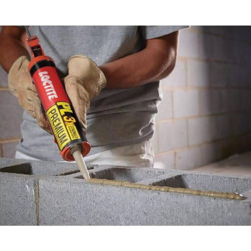 Loctite PL Premium Polyurethane Construction Adhesive 4 fl oz - Versatile Indoor & Outdoor Glue