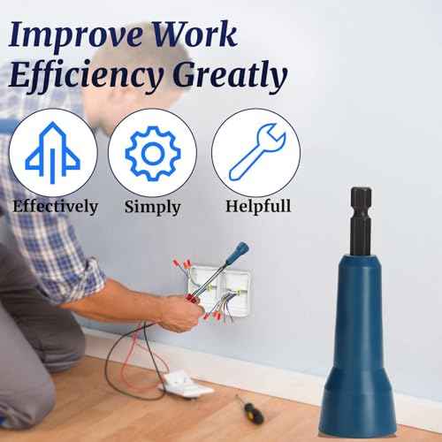 4 PCS Wire Nut Twister£¬Fast Wire Twister Tool for Drill£¬Wire Nut Twiter for Drill, Spin Twist Wire Connector Socket, Wire Connector Driver with 1/4" Chuck£¬Wire Stripping and Twisting Tool