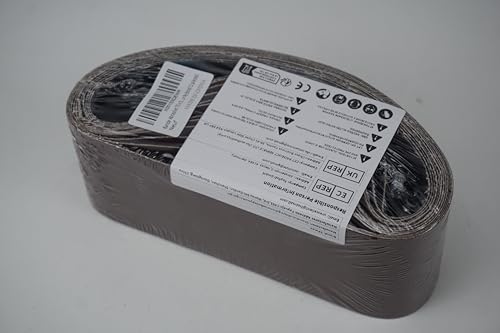 3x21 3 x 21 Inch Sanding Belt Pack 3-Inch x 21-Inch,12 Pcs(4 Each of 80 120 150 Grits) Aluminum Oxide for Sander