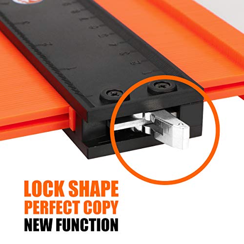 Saker Contour Gauge 5in/10in with Locking How To Copy Irregular Shapes