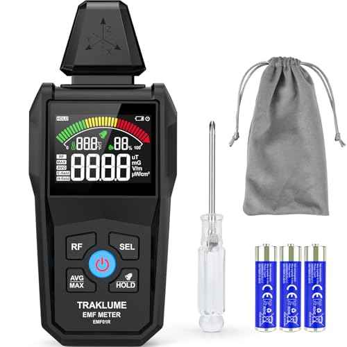 EMF Detector Meter Radiation Detector for Home Digital EMF Reader for Radio Frequency Radiation 5-in-1 EMF Meter for Electromagnetic Radiation EMF Tester for Cell Phone Ghost Hunting Equipment