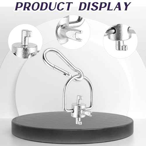 Hvac Locking Cap Key for Refrigerant, 3-in-1 Multi Hvac Key Tool for Hvac 410A & R22 Installation and Removal, Hvac Key Tool Universal Locking Cap Key for Refrigerant