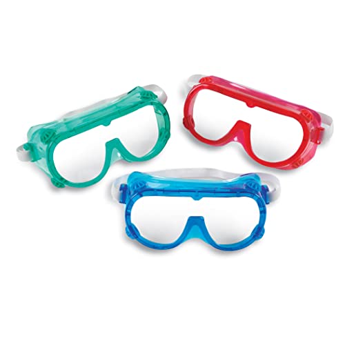 Learning Resources Colored Safety Goggles - 6 Pieces, Ages 4+ Classroom Accessories, Perfect For Kid's Science Experiments