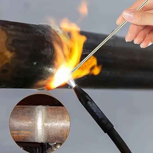 25 Sticks BCuP-5 Silver Solder 15%, Dia0.042"x11" Map Gas Torch Kit, Welding Rods, Round, No Need Flux, Silver Bar for Refrigerators, Freezers, Copper HVAC, & Jewelry Making