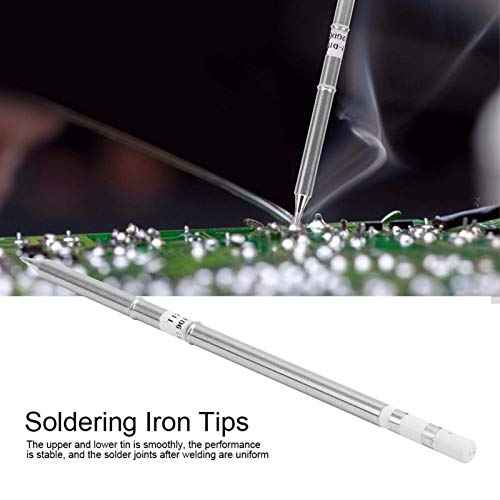 Fafeicy T12?D16 Soldering Iron Tips, Soldering Tips Head Welding Tips Tool Replacement Soldering Accessory Electroplating Nanotechnology