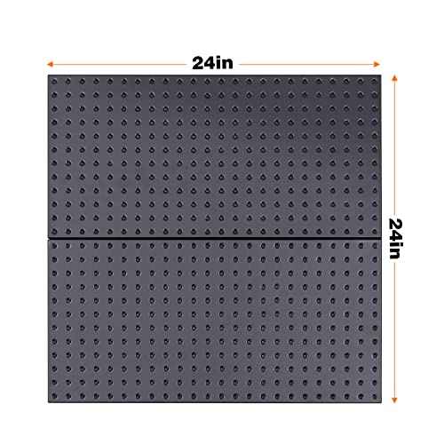 Ultrawall 2 Pcs Metal Pegboard Wall Panels, Peg Boards for Garage Tool Storage