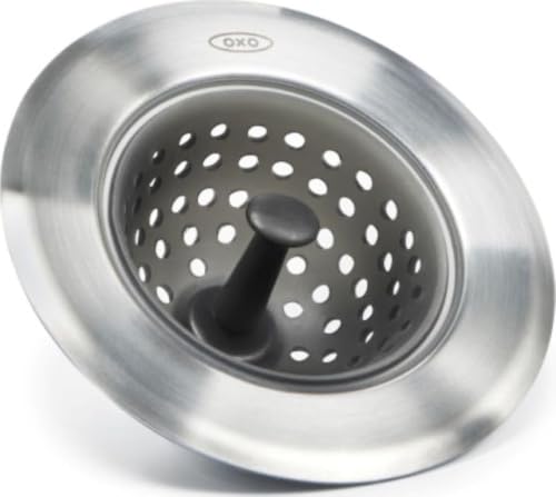 OXO Good Grips Silicone Sink Drain Strainer - Kitchen Sink Stopper & Debris Trap