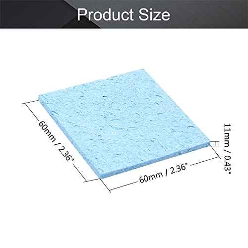 Fielect 20Pcs Soldering Sponge 60mmx60mmx11mm for Iron Tips, Soldering Iron Cleaning Sponge Solder Tip Clean Pads