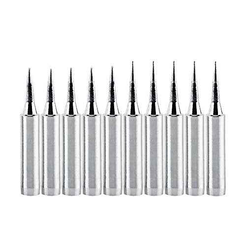 QISF 5 PCS 900M-T-B + 5 PCS 900M-T-I Lead-free Soldering Solder Iron Tips Replacement for Hakko, Radio Shack, TENMA, ATTEN, QUICK, Aoyue, Yihua Soldering Station And More Tool