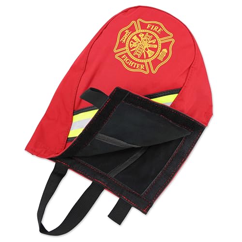 Lightning X Fireman's Fleece Lined SCBA Air Pak Respirator Firefighter Mask Face Piece Bag for First Responder - Red