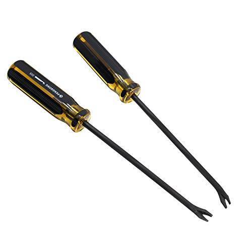 2PCS 9.6" Nail Pullers, Manual Tack Puller, Staple Remover Screwdriver Tool For Upholstery, automotive trim, bicycle tire remove, Hard to Remove Nails