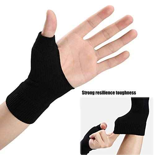 Thumb Arthritis Compression Gloves(1 Pair),Breathable Wrist Support Brace Fingerless Glove with Gel Hand Injury Pads,Comfortable Carpal Tunnel for Thumb Wrist Relieve Pain