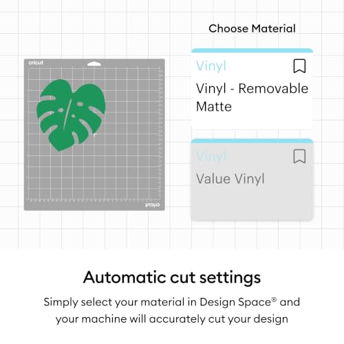 Cricut Value Removable Vinyl White 12x10ft - Matte Crafting Material