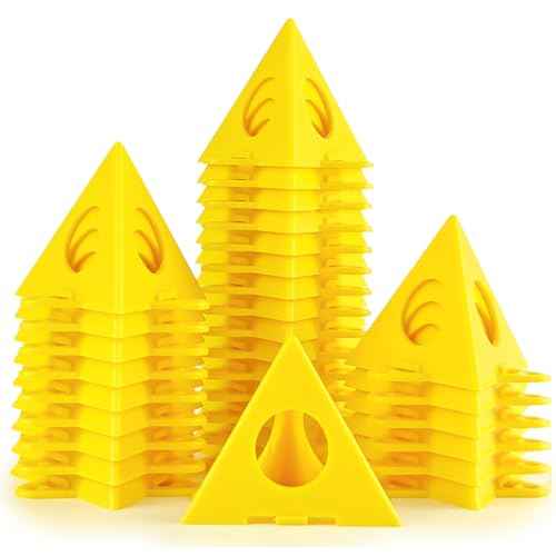 Painters Pyramid Stands 30 Pcs Paint Triangle Stands,Mini Painting Pyramid Stand,Paint Pyramids,Perfect for Painting Canvas Cabinet and Door Risers Support