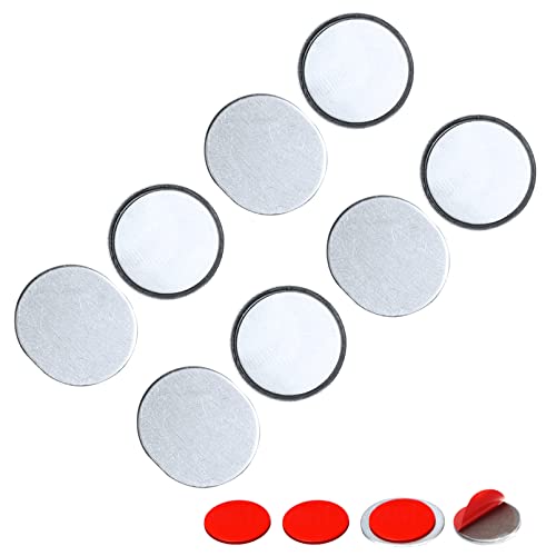 Mousike 4 Pack Ultra Thin Magnetic Cabinet Door Catch Stainless Steel Silver