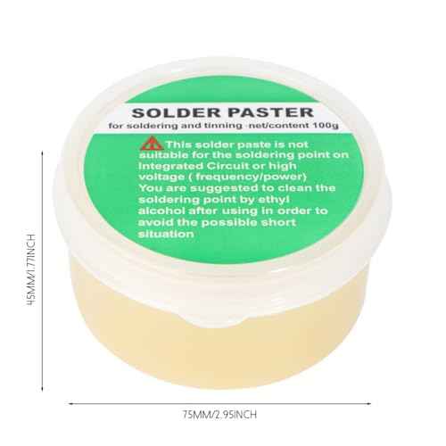 1PCS 100g/3.5oz Soldering Flux, Rosin Flux,Soldering Paste,Solder Flux, Lead-free and No Clean Flux for Chip PCB Motherboard,Electronics,Mobile Phone, Home Appliance Welding (1PCS/100g)