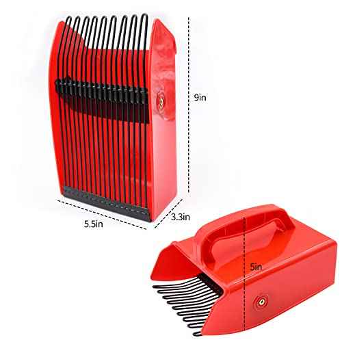 1 Pack Berry Picker, Berry Pickers and Rakes with Metallic Comb and Ergonomic Handle for Easier Berry Picking, Blueberry Rake Scoop for Blueberries, Lingonberries and Huckleberries