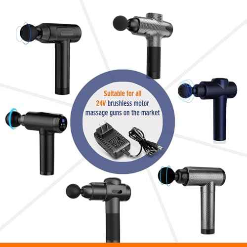 Massage Gun Charger 24V, Charger for Massage Gun Input: 100-240V ~ 50/60Hz 0.8A Output: DC 25.2V-1.0A