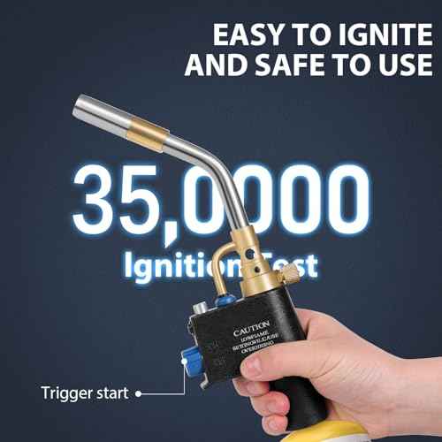 High Intensity Propane Torch Head, Trigger Start Gas Torch, Map Gas Torch Kit for Propane, MAPP and MAP/PRO£¬Solding, Welding, Brazing, Barbecue, Blow Torch£¨CSA Certified)