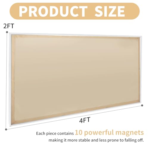 Torixqi 2-Pack Fluorescent Light Covers for Ceiling Lights - Warm Yellow