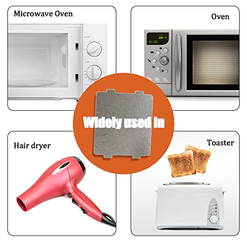 Yuntop 5 Pcs Microwave Waveguide Covers 4 x 4.7 in Mica Sheets