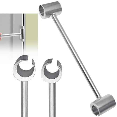 Uenhoy Double Head Door Hinge Adjustment Tool 23-25mm, Hinges Gap Adjusting Wrench, Labor Saving Door Hinge Repair Tool for Fireproof Door Anti-Theft Door Residential