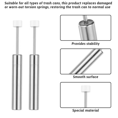 Twisina 6Pcs Soft Close Trash Can Dampers Replacement