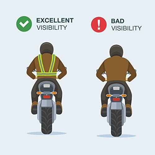 DUSKCOVE 2 Pack Hi Vis Safety Vests - Adjustable Bright Neon Color High Visibility Reflective Safety Straps Gear for Traffic Control, Running, Cycling