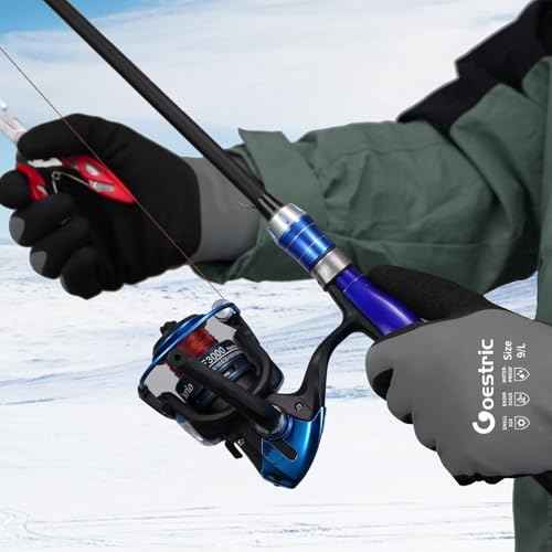 100% Waterproof Winter Work Gloves for Men Women, Freezer Gloves with Grip for Shoveling Snow