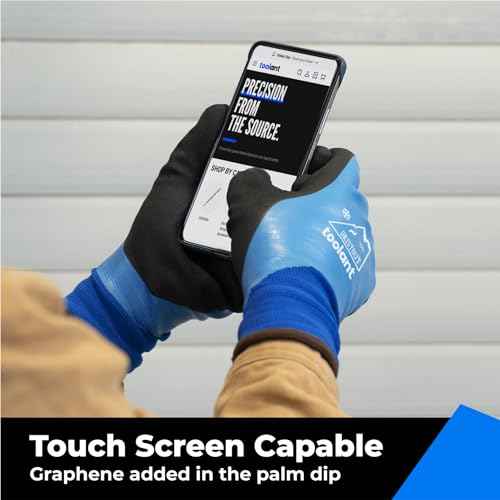 Waterproof Winter Work Gloves for Men and Women, Touchscreen, Freezer Gloves, Thermal Insulated, for Cold Weather