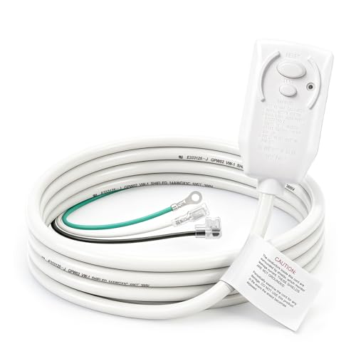 15A 120V LCDI Power Supply Cord with NEMA 5-15P Plug, 7.2 ft Shielded Cable