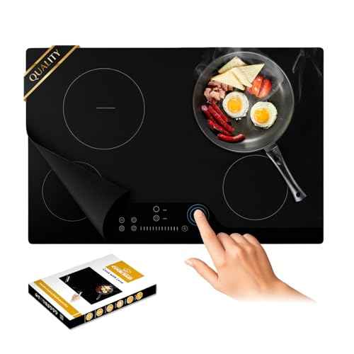 Extra Large Translucent Induction Cooktop Protector Cover Mat (Magnetic) 21.2x35.4 In, Stove Top Cover for Electric Stove, Silicone Stove Mat for Glass Top Stove,Range Covers for Electric Stove