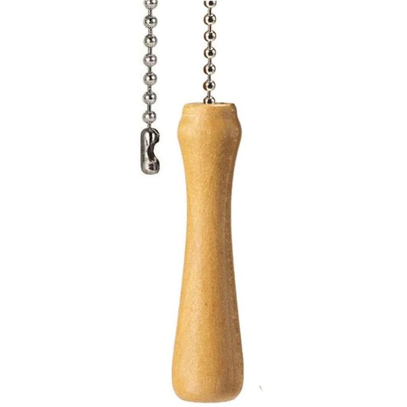 1 piece of Baseball Bats Ceiling Fan Pull Chain Ornaments Extender，with 12" Silver Bead Chain