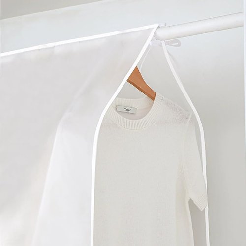 43" Large Clothing Rack Covers, Waterproof Garment Storage Bag, Hanging Garment Bag Organizer Storage Cover, Dustproof Clothing Cover for Suit Coat Dress Jackets (Rack not included)