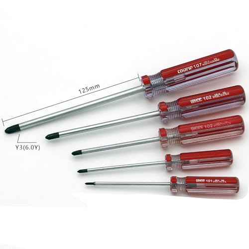 5-Piece Tri Wings Screwdriver Y00 (2.0 mm) Y0 (3.0 mm) Y1 (4.0 mm) Y2 (4.0 mm) Y3 (6.0 mm) Multifunctional Magnetic Y Screwdriver Set