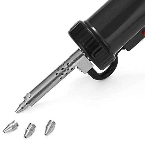 Solder Sucker, Automatic Desoldering Pump Vacuum, Portable Electric Solder Tin Sucker, Vacuum Soldering Remove Pump Desoldering Machine, AC110V 30W with 3 Soldering Suction Tips