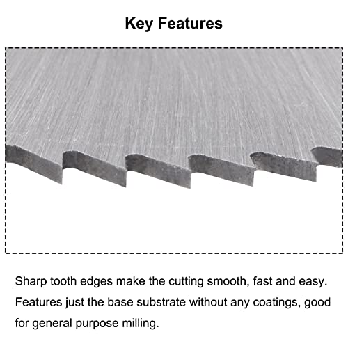 uxcell Circular Saw Blade, 63mm (2-1/2") Dia 1mm Thick 72 Tooth, 6542 High Speed Steel (HSS) Milling Cutter with 16mm Arbor for Wood PVC Aluminum Cutting