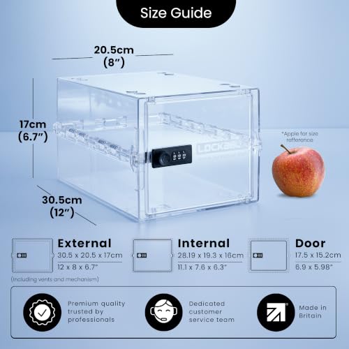 Lockabox One™ 10L Lockable Storage Box with Code - Crystal