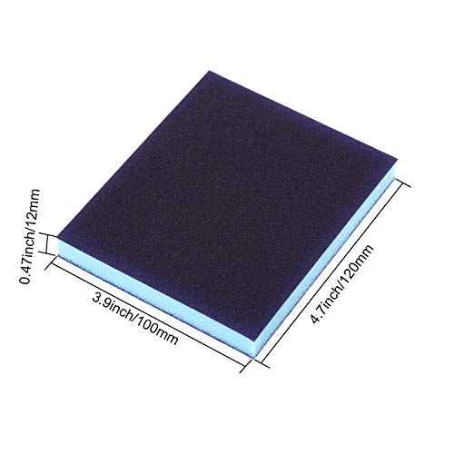 eBoot Sanding Sponge Grit Sanding Blocks, Washable and Reusable Sand Sponge Kit, 12 Pieces (Fine Grade)