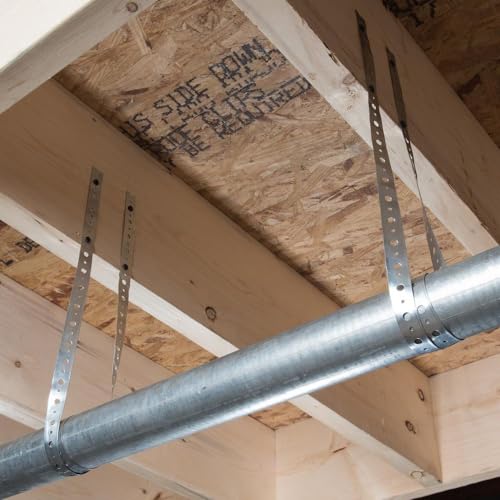 Oatey Galvanized Steel Hanger Strap 3/4-Inch x 10 Feet for Pipe Support