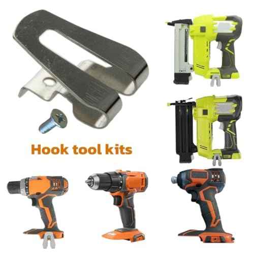 5pcs Belt Clips, Suitable for Ri-gid R86037 18V Power Tools Drill Tool Clips Hook Kit