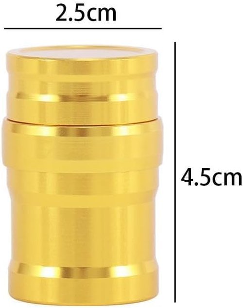 Gold Portable Metal Mini Alcohol Lamp, 10ml Liquid Lighter Stoves Tools, Mini Ignition Tool for Travel Camping Hiking