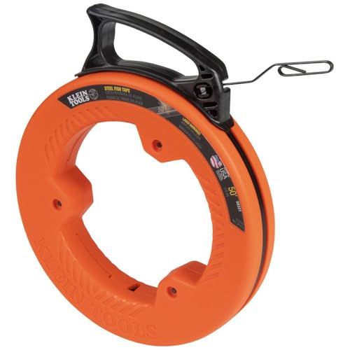 Klein Tools 50-Foot Steel Fish Tape for Electrical Wiring