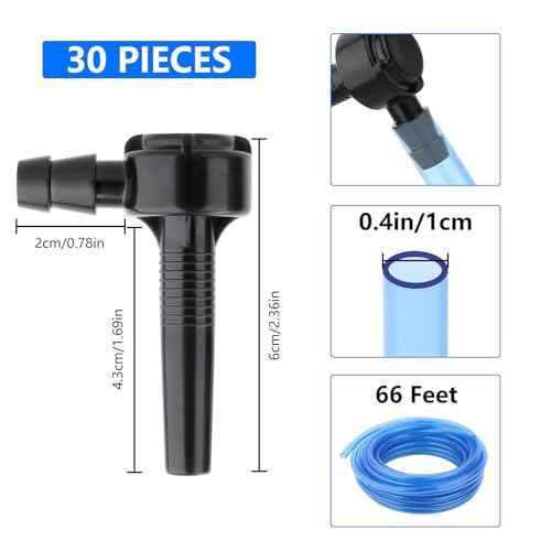 Maple Syrup Tapping Kit, Upgrade Maple Taps Set Include (30) Maple Syrup Taps, 66 -Ft Food Grade Tubing, 1 Drill Bit, Maple Tree Tapping Kit for Experts or Beginners (30 SET)