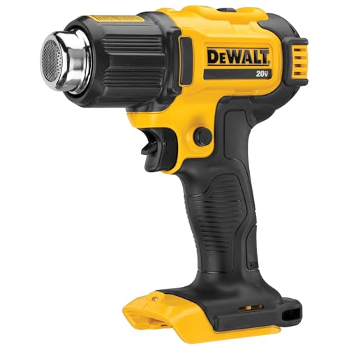 Dewalt 20V MAX Cordless Heat Gun - Up to 990°F, Includes Flat & Hook Nozzle, Tool Only