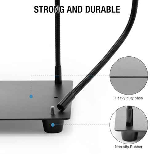 Helping Hands Soldering, PCB Holder Soldering Station Third Hand Tool with 5X Magnifying Glass with Light, 4 Arms Helping Hands Non-Slip Steel Weighted Base for Welding