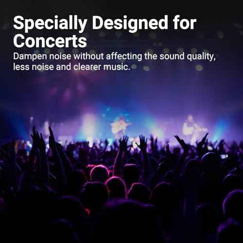 Motorcycle Ear Plugs Wind Noise, Concert Ear Plugs Hearing Protection, 25-30dB Noise Reduction Silicone Earplugs for Concerts, Sleep, Motorcycle, Work, 8 Eartips, Black